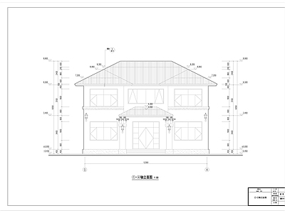 现代别墅建筑 两层别墅建筑 施工图