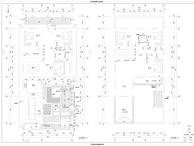 新中式别墅建筑 新中式别墅建筑 施工图