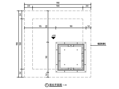 现代庭院 草地泵坑 园 施工图