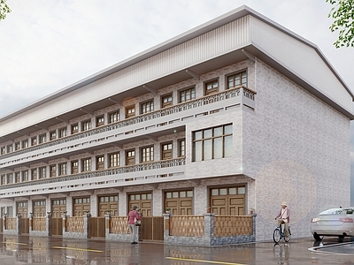 中式其他公共建筑 美丽乡村建筑整治