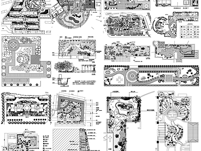 现代庭院 园 私家 园 天台景观 施工图