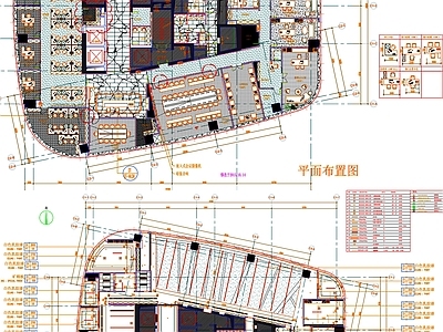 现代工装图库 平面布置图 办公室平面布置 办公室平面图 办公空间平面布置 办公空间平面图 施工图 办公家具图库