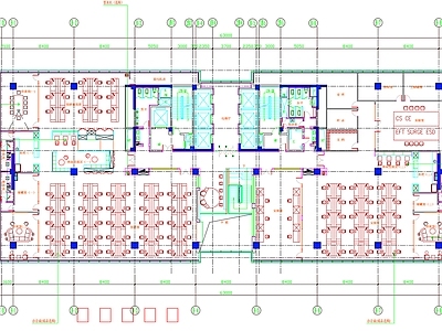 现代工装图库 平面布置图 办公室平面布置 办公室平面图 办公空间平面布置 办公空间平面图 施工图 办公家具图库