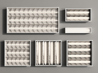 现代格栅灯 格栅灯 面板灯 栅格灯