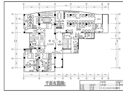 现代整体办公空间 综合楼内外装修图 施工图