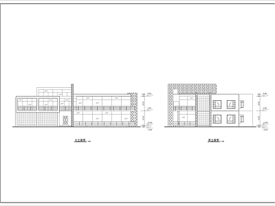 现代别墅建筑 二层现代别墅 自建房 独栋别墅 施工图