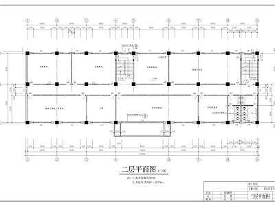 欧式学校建筑 4层中学教学楼 施工图