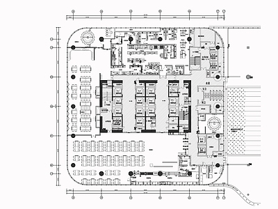 现代其他餐饮空间 餐厅平面方案 施工图