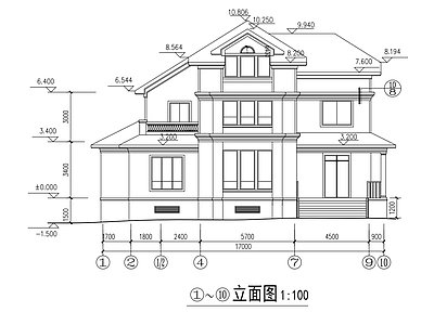 现代别墅建筑 独栋别墅 带地下室 施工图