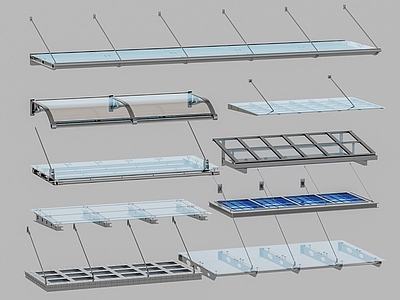 现代雨棚 现代玻璃遮雨棚 遮阳棚