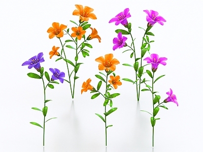 花草组合 杜鹃花 映山红 花朵 花草