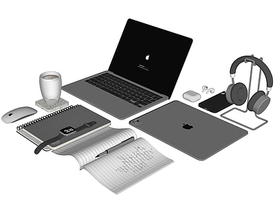 数码组合 笔记本 苹果apple 电子产品 数码产品 办公用品咖啡