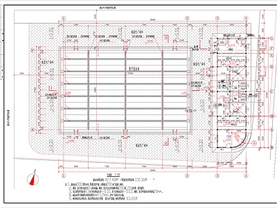 现代培训中心 游泳馆 教学游泳池 整 施工图 培训中心