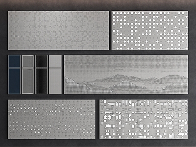 现代护墙板 铝板穿孔板 冲孔板镂空板