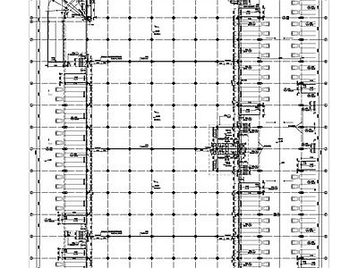 现代产业园建筑 物流二层建施 施工图