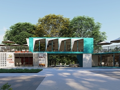 现代其他公共建筑 集装箱办公室 集装箱商铺 集装箱商业街 网红集装箱 集装箱民宿