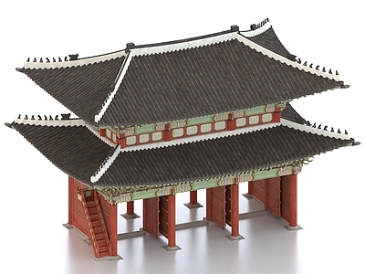 中式古建 景福宫 勤政