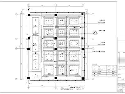 现代整体办公空间 办公楼多功能活动 室装修图 施工图