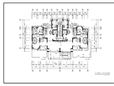 现代整体办公空间 集团办公室装饰图 施工图