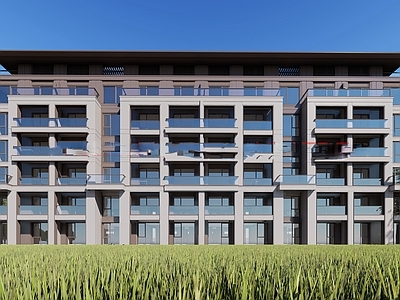 现代小区建筑 莆田融创兰溪大观 大区