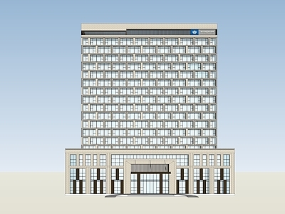 现代轻奢酒店建筑 高层酒店建筑