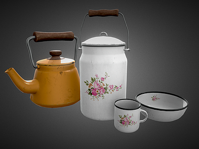 厨具 搪瓷器 瓷器 水壶 水杯