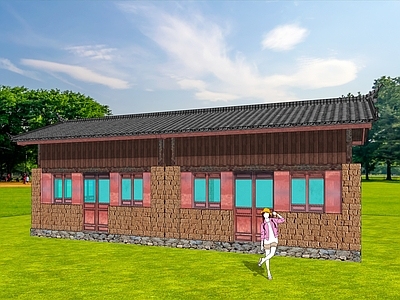 现代新中式乡村民房 民居