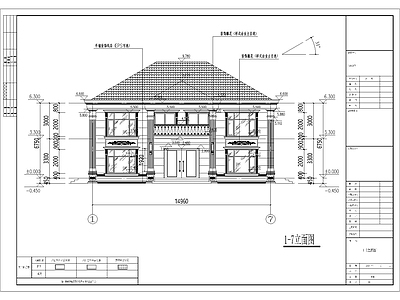 欧式别墅建筑 欧式别墅建筑 施工图