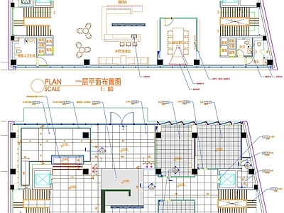 现代工装图库 办公空间平面图 办公室平面图 办公室平面布置 办公室平面布局 办公室平面 施工图 办公家具图库