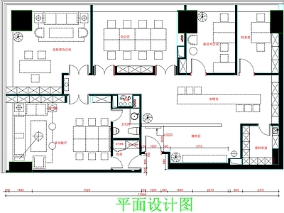 现代工装图库 办公室平面 办公室平面布局 办公室平面布置 办公室平面图 办公空间平面图 施工图 办公家具图库