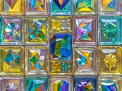 现代玻璃砖 工艺彩色砖