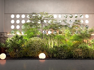 植物组合 现代室内植物景观