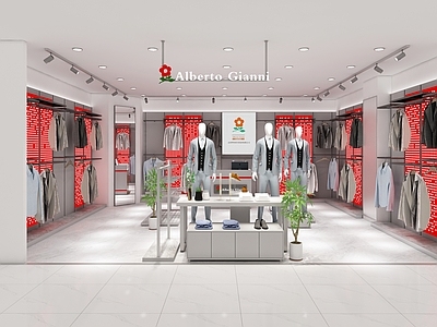 现代服装店 男装店