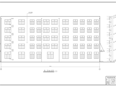 现代学校建筑 教学楼建施图 施工图