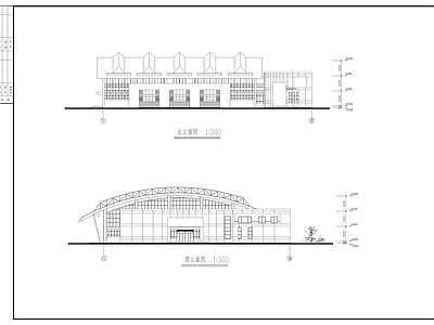现代学校建筑 2层图 施工图
