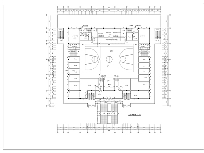 现代学校建筑 体育馆建 施工图