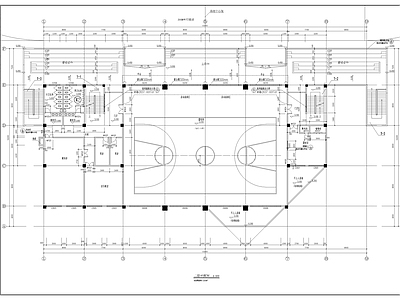 现代学校建筑 体育馆建 施工图
