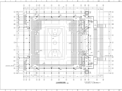 现代学校建筑 体育建 施工图