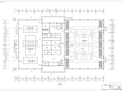 现代学校建筑 职工训练中心建筑 施工图