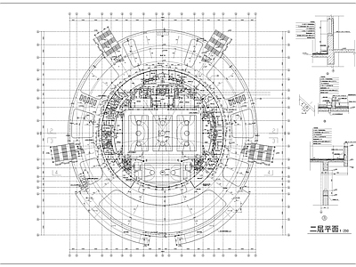 现代学校建筑 体育馆建 施工图