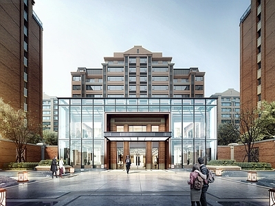现代小区建筑 示范区