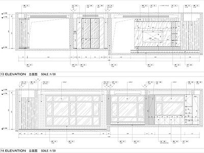 现代客厅 别墅 施工图