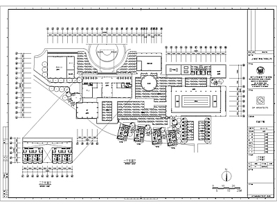 现代新中式住宅楼建筑 会所 平立面 方案 施工图