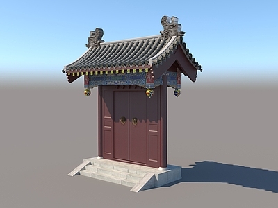 新中式中式古建 垂花门 四合院 中式大门 仿古门楼 古建门楼