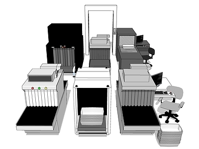 其他公用器材 行李安检口 车站机场闸机