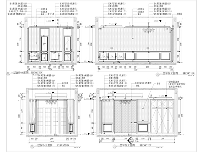 欧式卧室 别墅 施工图