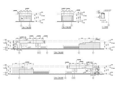 现代门卫室建筑 卫建筑方案图 施工图