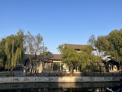新中式街道外景 新中式园林景观外