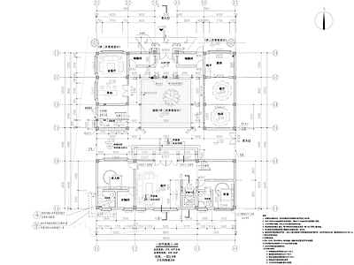 新中式中式四合院 合院建筑 施工图