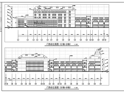 医院建筑 人民医院 施工图